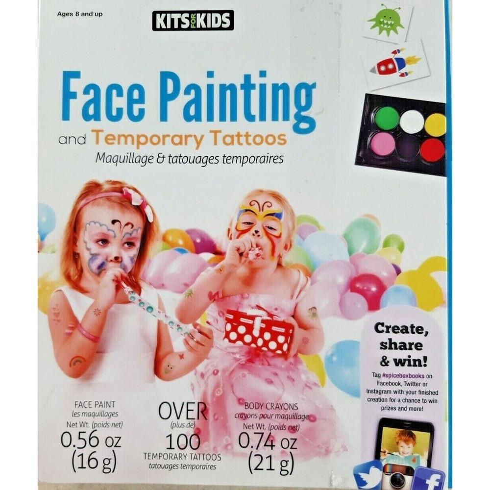 Face Painting and Temporary Tattoos SpiceBox by Kits Kids